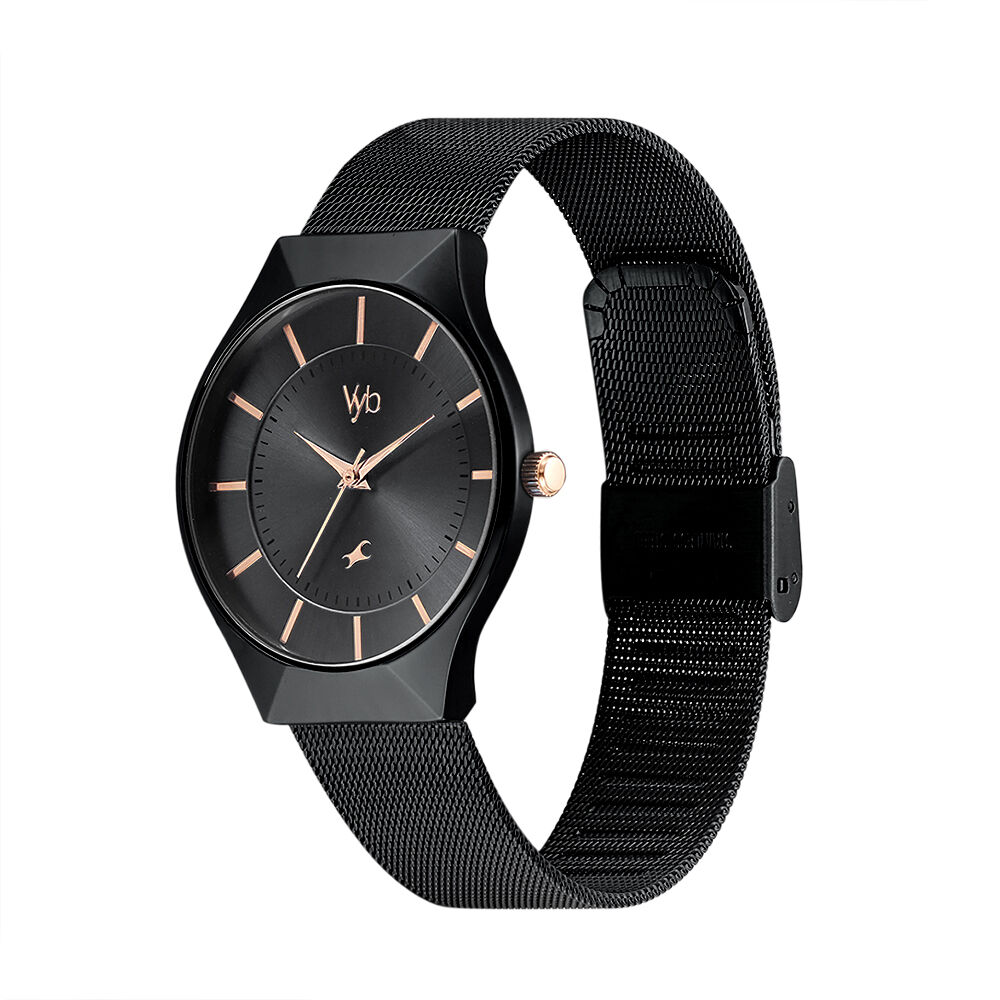 Fastrack black hotsell watches for ladies
