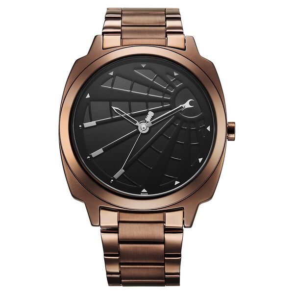 Fastrack Groove Quartz Analog Black Dial Guys Stainless Steel Watch - image number 0