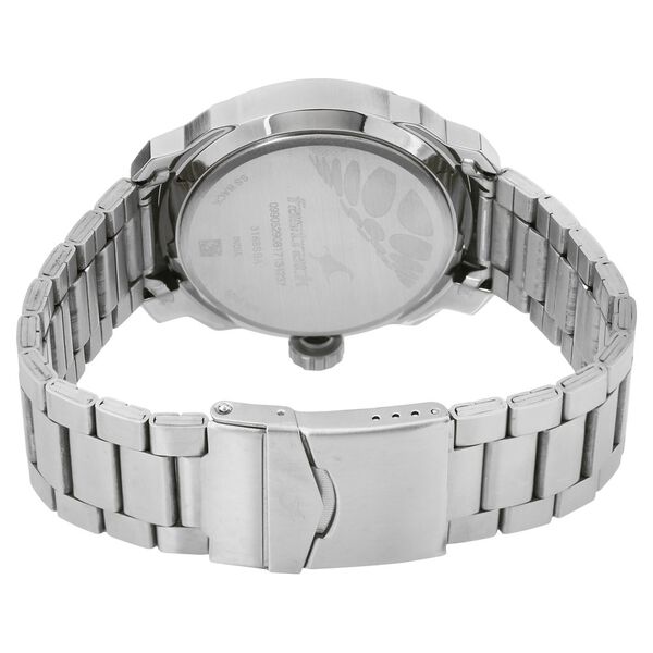 Fastrack Loopholes Quartz Analog Black Dial Stainless Steel Strap Watch for Guys - image number 3