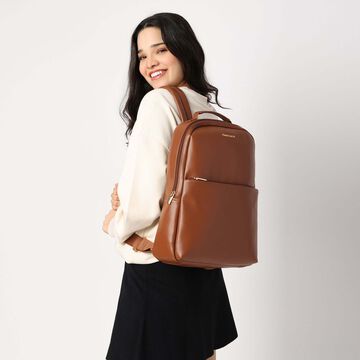 Fastrack Tan textured backpack