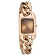 Vyb Prodigy By Fastrack Quartz Analog Brown Dial Rose Gold Metal Strap Watch For Girls - image number 1