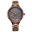 Fastrack Automatic Brown Dial Metal Strap Watch For Girls - image number 0