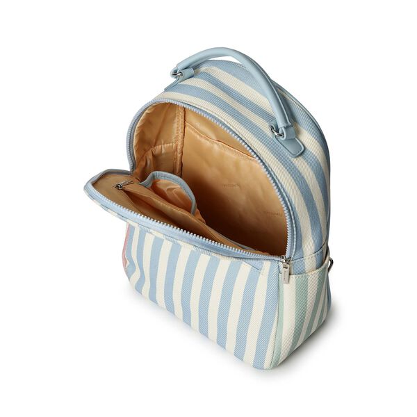 Pastel Stripe Canvas Backpack - image number 3