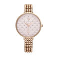 Fastrack Vyb Iconique Quartz Analog Pink Dial Metal Strap Watch for Girls - image number 0