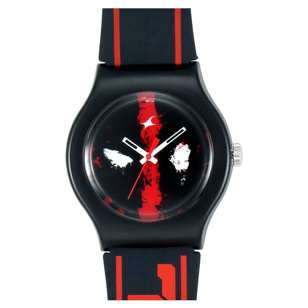 Fastrack Deadpool Quartz Analog Bicolour Dial Silicone Strap Unisex Watch - image number 0