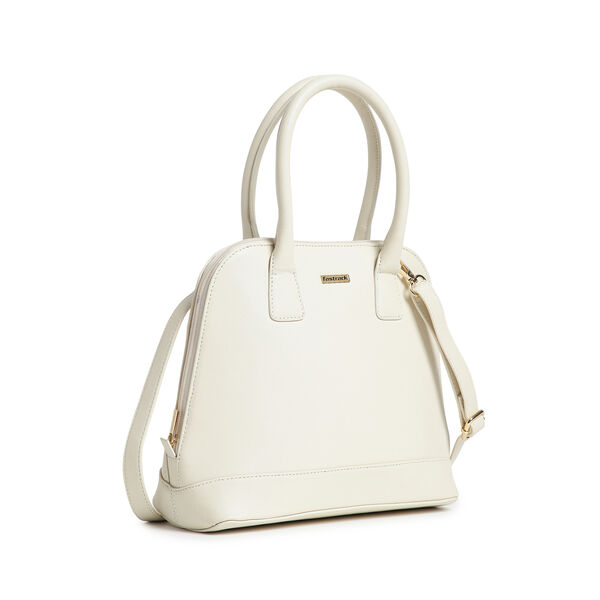 Fastrack Structured Satchel Bag for Women | Classic Bag for Girls, Ladies, Women |� Spacious Bag for College, Work Made of High Quality Faux Leather (White) - image number 1