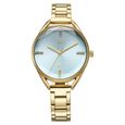 Fastrack Vyb Aurora Quartz Analog Green Dial Golden Color Metal Strap Watch For Girls - image number 1