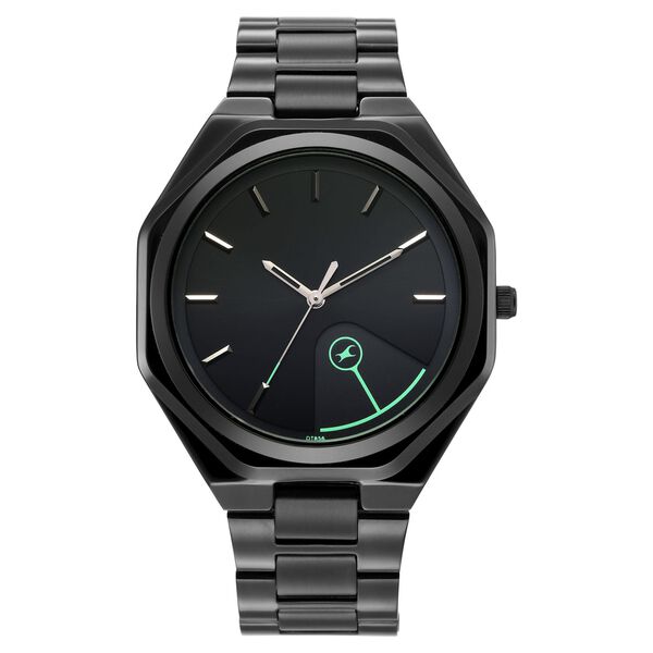 Fastrack 9 to Fine Analog with Black Dial Metal Strap Watch for Guys - image number 0