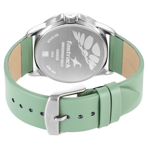 Fastrack Exuberant Quartz Analog White Dial Leather Strap Watch for Guys - image number 5