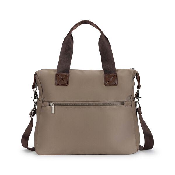 Fastrack Brown Colorblock Nylon Satchel - image number 5