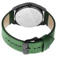 Fastrack After Dark Black Dial Green Leather Strap Watch for Guys - image number 5