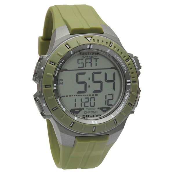 Fastrack Streetwear Digital Dial PU Strap Watch for Guys - image number 1