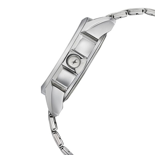 Fastrack Sunburn Quartz Analog Silver Dial Stainless Steel Strap Watch for Guys - image number 3