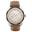 Fastrack Quartz Analog Silver Dial Leather Strap Watch for Guys - image number 1