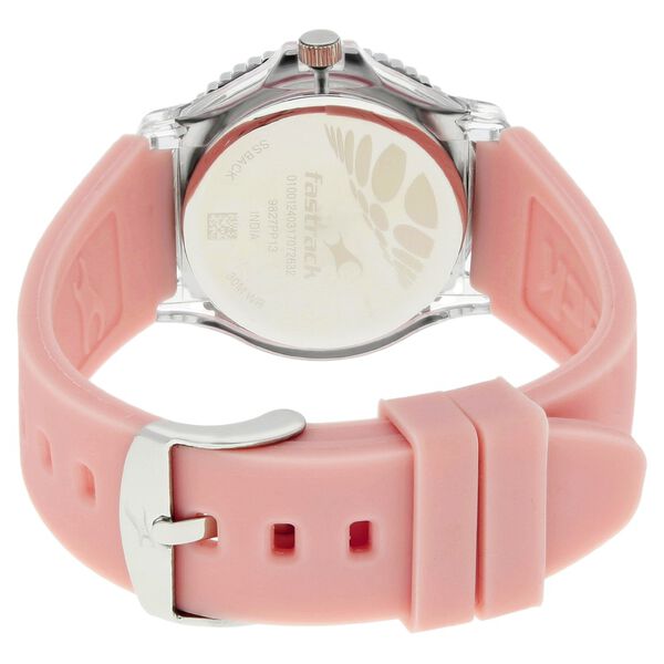 Fastrack Quartz Analog Pink Dial Plastic Strap Watch for Girls - image number 3