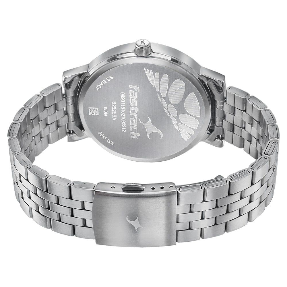 Buy Online Fastrack Dial It Up Quartz Multifunction Grey Dial Stainless Steel Strap Watch for Guys 3252sm01 Fastrack