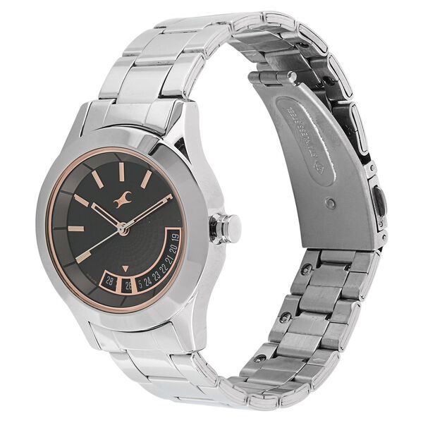 Fastrack All Nighters Quartz Analog Grey Dial Metal Strap Watch for Girls - image number 1