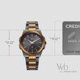 Vyb Nimbus By Fastrack Quartz Analog Grey Dial Two Toned Stainless Steel Strap Watch For Guys - image number 3