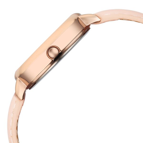 Fastrack Stunners Quartz Analog Rose Gold Dial Rose Gold Leather Strap Watch For Girls - image number 4