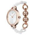 Fastrack Younique Quartz Analog Mother Of Pearl Dial Acetate And Metal Strap Watch For Girls - image number 4
