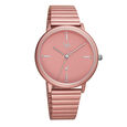 Fastrack Vyb Bliss Quartz Analog Pink Dial Stainless Steel Strap Watch for Girls - image number 1