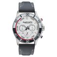 Fastrack Hitlist Quartz Chronograph White Dial Leather Strap Watch for Guys - image number 1