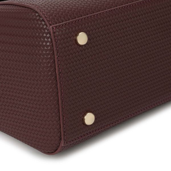 Twine charm satchel - brown - image number 6