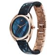 Fastrack Younique Quartz Analog Blue Mother Of Pearl Dial Two Toned Acetate & Metal Strap Watch For Girls - image number 2