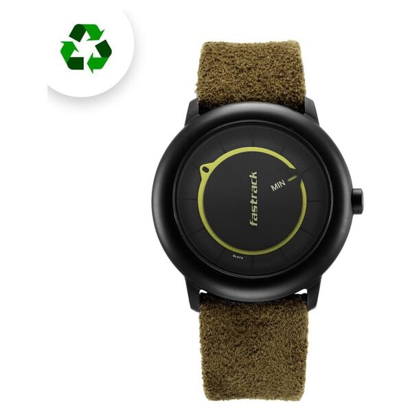 Fastrack Revibe Quartz Analog Black Dial Fabric Strap Watch for Guys - image number 2