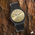 Fastrack Bare Basics Quartz Analog Golden Dial Stainless Steel Strap Watch for Guys - image number 0