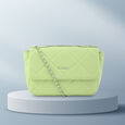 Fastrack Party Sling Bag with Chain Detailing in Cool Matcha Green - image number 0