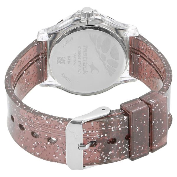 Fastrack Trendies Quartz Analog Brown Dial Plastic Strap Watch for Girls - image number 3