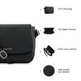 Fastrack Sling Bag with Adjustable Strap in Black - image number 8