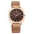 Fastrack Stunners Quartz Analog Brown Dial Rose Gold Stainless Steel Strap Watch For Girls - image number 1