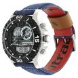 Fastrack Denim Quartz Analog Digital Blue Dial Denim Strap Watch for Guys - image number 2