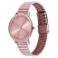 Vyb Bliss By Fastrack Quartz Analog Pink Dial Metal Strap Watch For Girls - image number 3