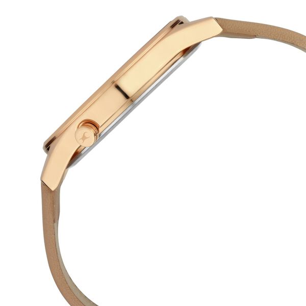Fastrack Tripster Quartz Analog Rose Gold Dial Leather Strap Watch for Girls - image number 3