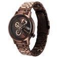 Fastrack Exuberant Quartz Multifunction Brown Dial Stainless Steel Strap Watch for Guys - image number 3