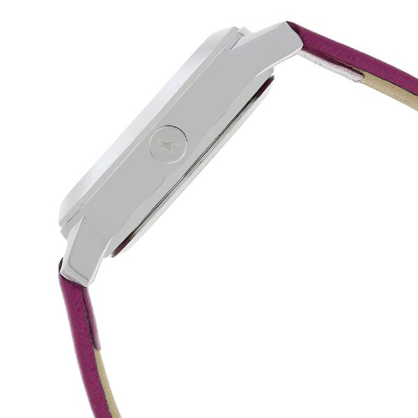 Fastrack Quartz Analog White Dial Leather Strap Watch for Girls - image number 3