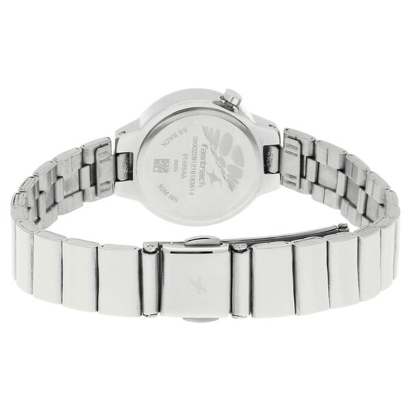 Fastrack Checkmate Quartz Analog Off White Dial Stainless Steel Strap Watch for Girls - image number 3