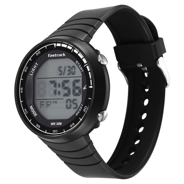 Fastrack StreetStyle Digital Dial Black Polyether Strap Watch For Unisex - image number 2