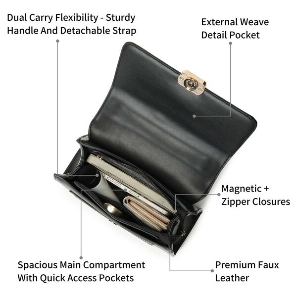 Fastrack black modlock satchel - image number 3