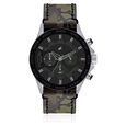 Fastrack Quartz Chronograph Bicolour Dial Leather Strap Watch for Guys