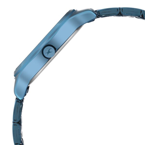 Fastrack Stunners Quartz Analog Blue Dial Metal Strap Watch for Girls - image number 4