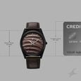 Fastrack Gelato Black leather strap watch with Chocolate dial for Guys - image number 3