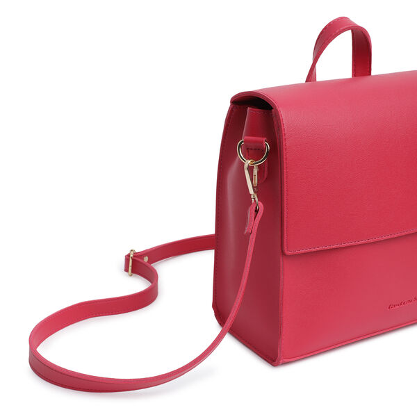 Fastrack College Satchel Bag for Women | Stylish Bag for Girls, Ladies, Women | Everyday Satchel for College, Work Made of High Quality Faux Leather (Pink Flash) - image number 3