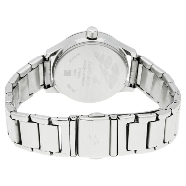 Fastrack Quartz Analog Black Dial Stainless Steel Strap Watch for Girls - image number 3