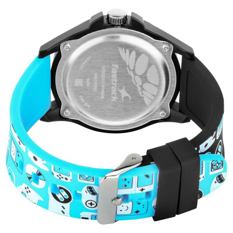 Fastrack Arcade Quartz Analog Blue Dial Silicone Strap Unisex Watch