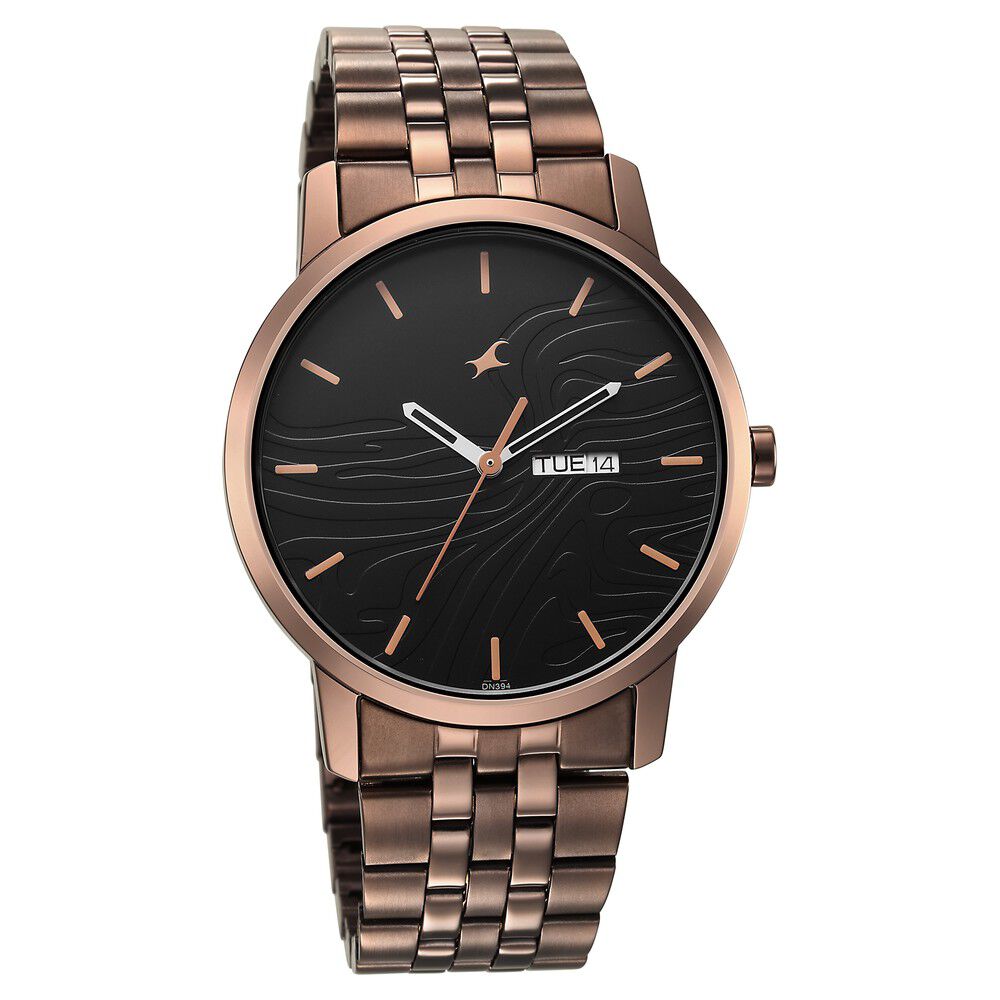 Fastrack Urban Camo Black Dial Watch for Guys