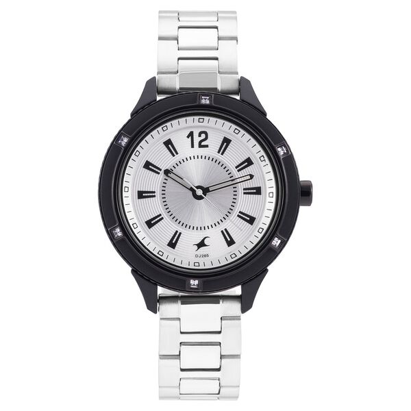 Fastrack Varsity Silver Dial Quartz Analog Watch for Girls - image number 1